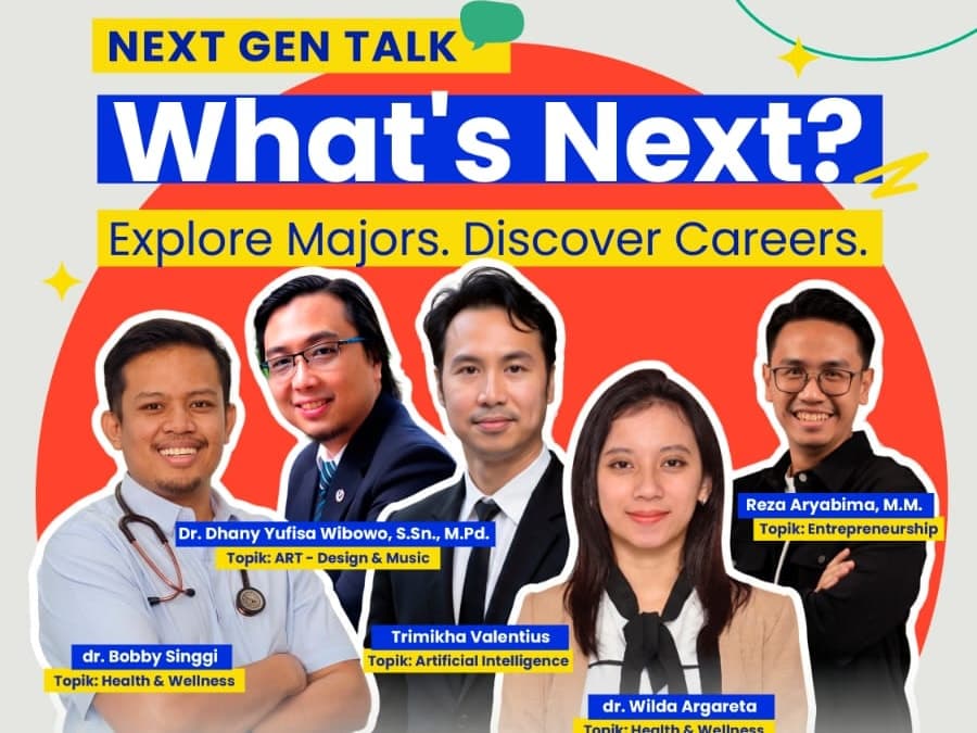 Next Gen Talk: What's Next? Explore Majors. Discover Careers., dengan lima pembicara